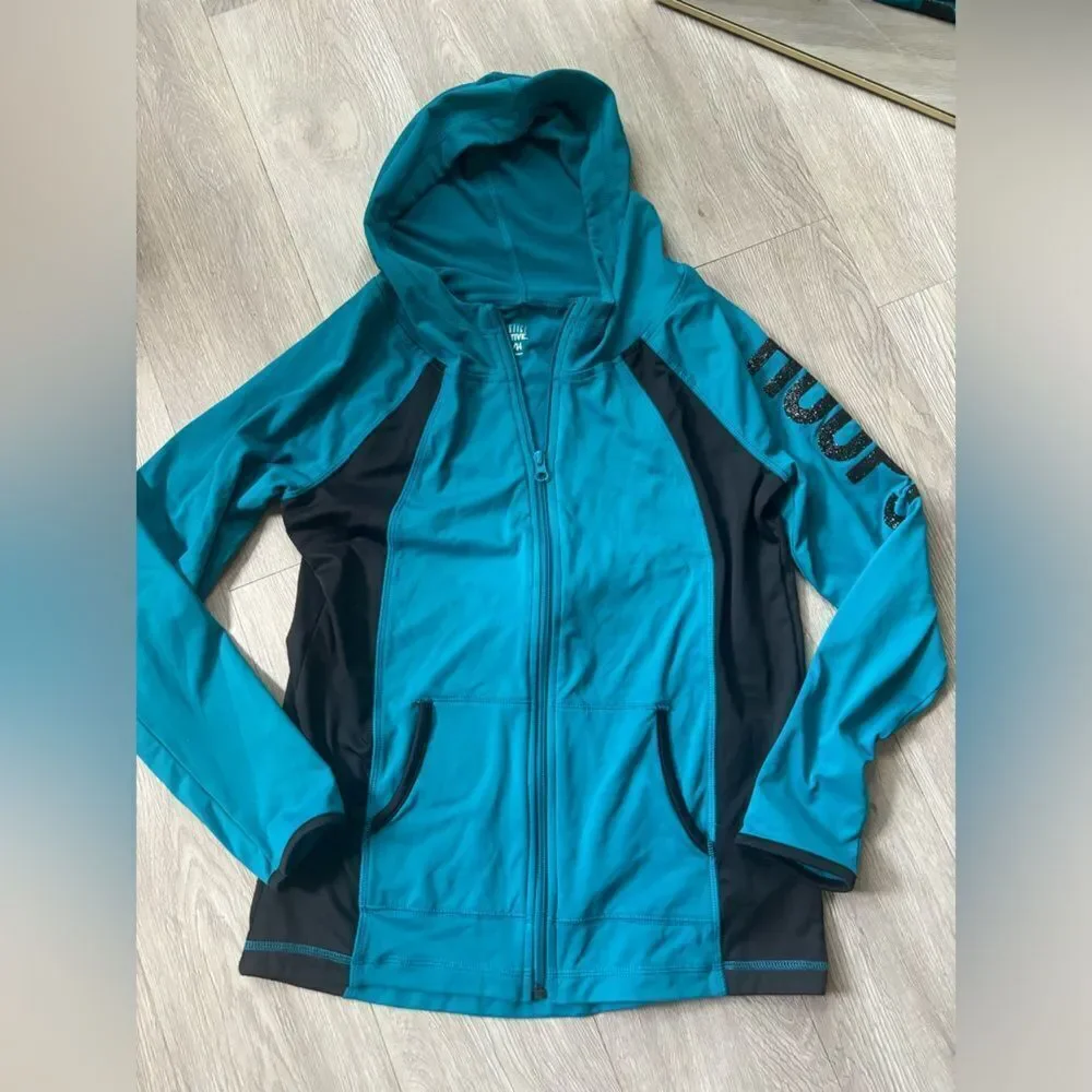 NWOT Justice Zip up hoodie/jacket size 12/14